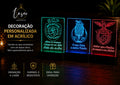 Luminárias LED em Acrílico Personalizadas