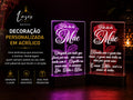 Luminária Personalizada em Acrílico LED Multicor