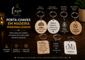 Porta-Chaves em Madeira Personalizados